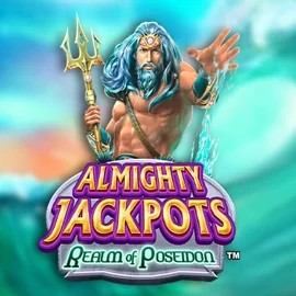 Almighty Jackpots – Realm of Poseidon by Novomatic, showcased at wintinoo.fi – game logo
